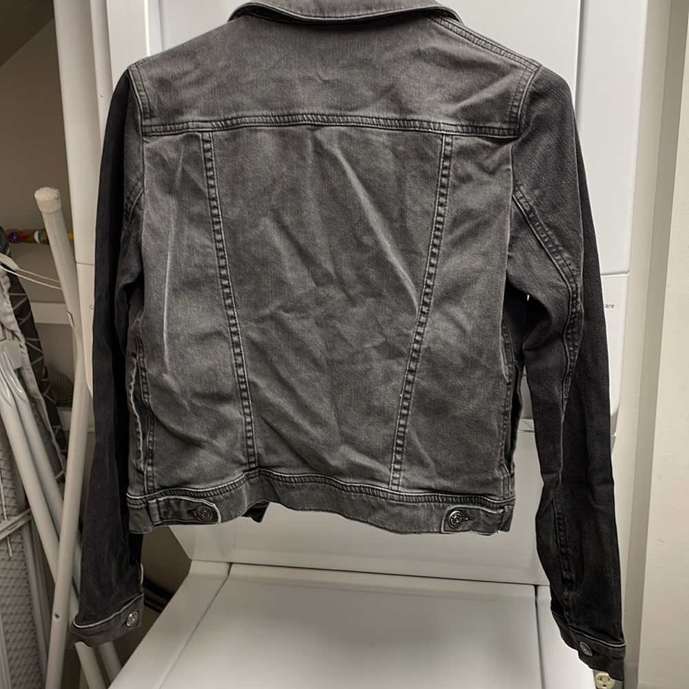 Won Hundred color blocked Black Denim Jacket - Picture 2 of 2
